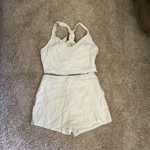 White top and skort set